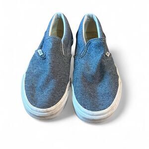 Vans Blue Slip Ons Men's size 8.5